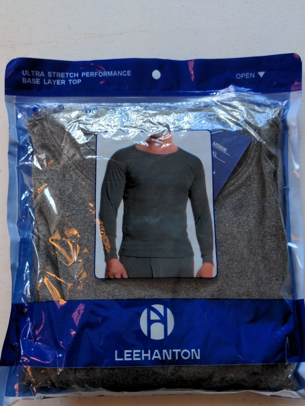 Men's‎ Undershirt Crew Neck XL - Gray